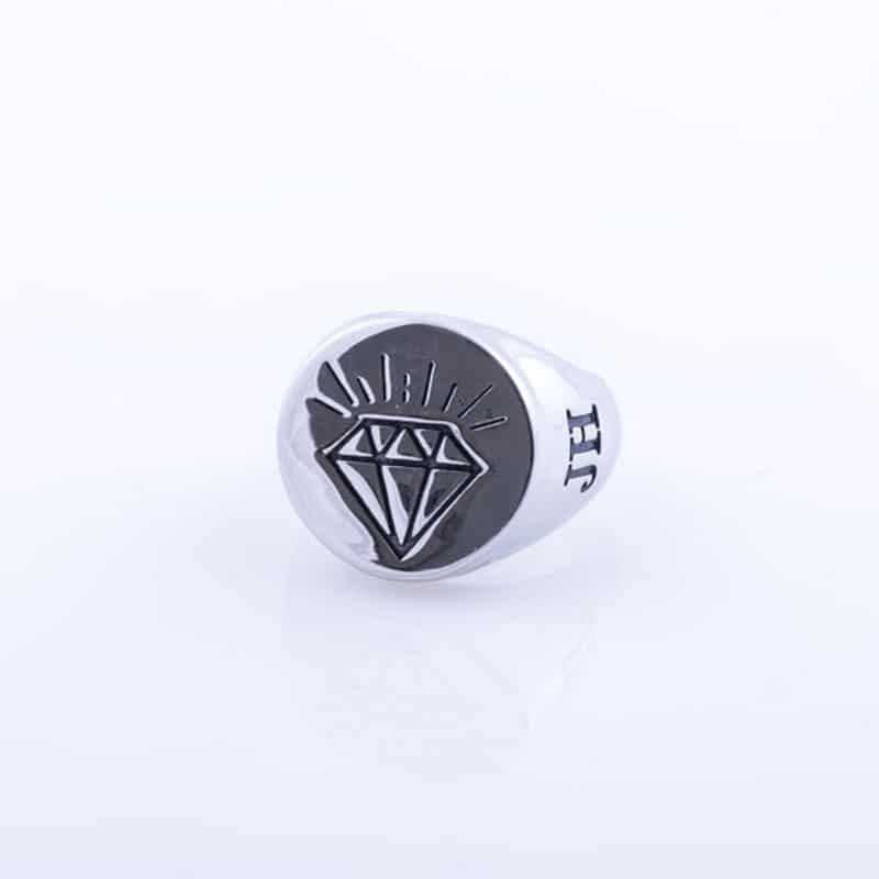 Jernhest Akilles Silverring Stål. - Bild 2