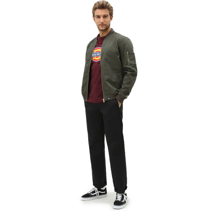 Dickies Black Slim Straight Work Pant. Dickies Black Slim Straight Work Pant.
