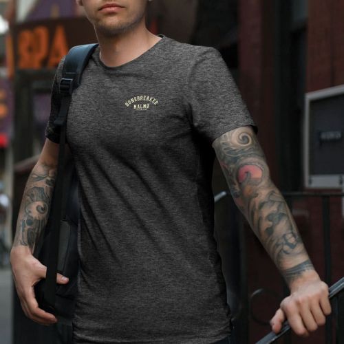 Impala Bonebreaker Chest T-shirt, Black Melange.