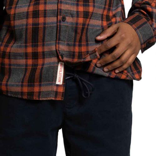 Revolution Flannel Shirt Orange.