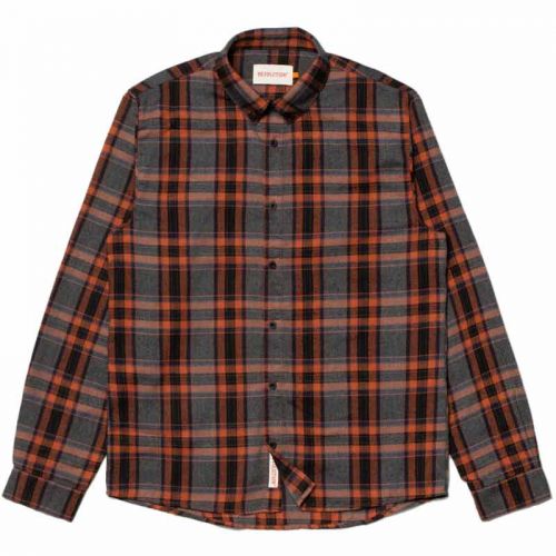 Revolution Flannel Shirt Orange.