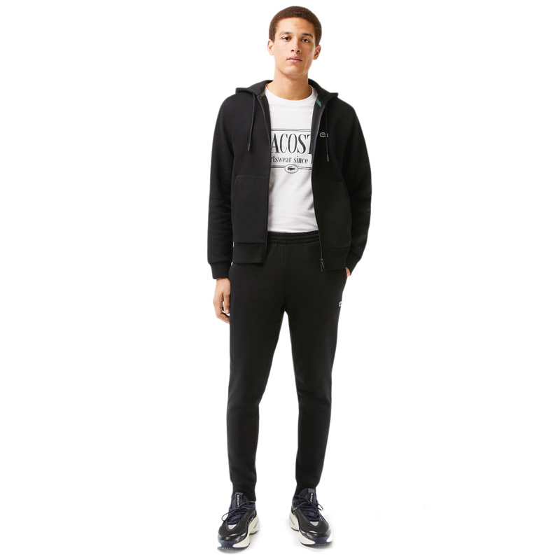 Lacoste Hooded Tracksuit Black.