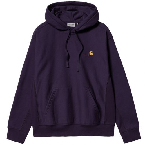 Carhartt American Script Cassis Hoodie.
