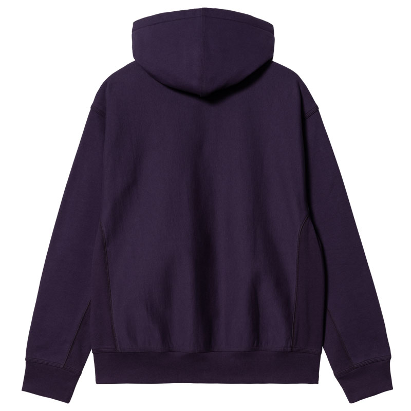 Carhartt American Script Cassis Hoodie. Carhartt American Script Cassis Hoodie.