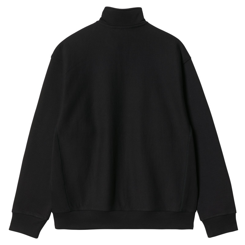 Carhartt Half Zip American Script Sweatshirt, Black. Carhartt Half Zip American Script Sweatshirt, Black.