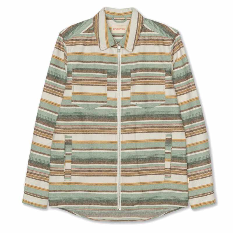 Revolution Zipper Overshirt Green.